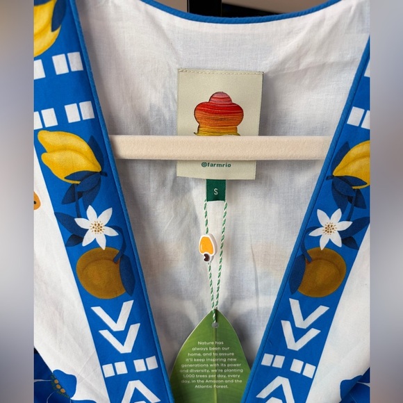 FARM RIO Floral cotton maxi dress - Picture 10 of 12